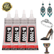 4PCS Rhinestone Glue, Shoe Glue Sole Repair, Multi-Purpose Craft Glue for Jewelr