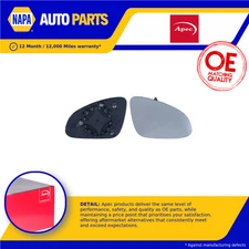Mirror Glass fits OPEL ASTRA J 1.3D Left 09 to 15 N/S Passenger Side Door Apec