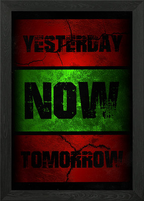 Yesterday, Now, Tomorrow Framed Wall Art Poster Canvas Print Picture