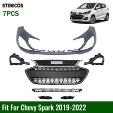 Front Bumper Cover Kit For 2019-2022 Chevy Spark Grille Assembly with Bracket