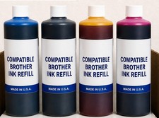 4 LITERS NEW PREMIUM COMPATIBLE BULK INK REFILL FOR BROTHER MFCT980DW C-Y-M-K