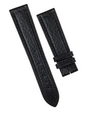 Genuine Longines 21mm x 18mm Black Leather Watch Band Strap