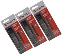 30 StüCk WÜRth 18Mm Abbrechklingen Extrem Scharf Teppichmesser Cuttermesser