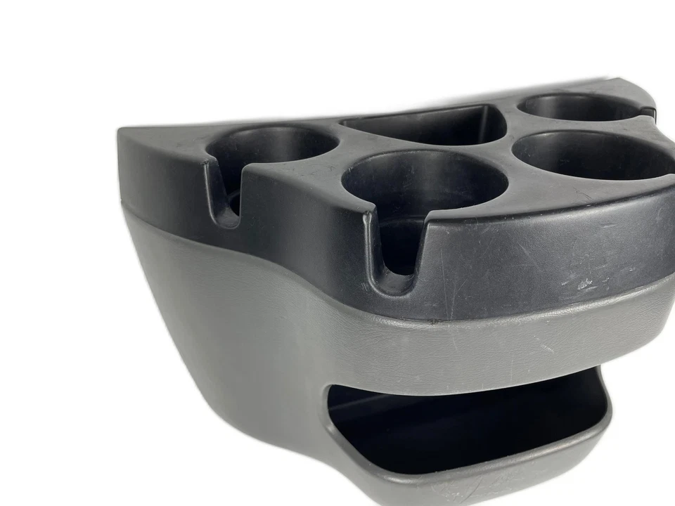 Ford Van E250 E350 2003-21 consola central delantera conjunto portavasos gris Foto 2 de 4