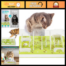 Interactive Cat Puzzle Feeder & Slow Feed Toy - Mental Stimulation Treat Dispens