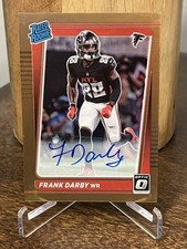 2021 Panini Donruss Optic Rated Rookie Red Hyper Prizm Frank Darby #290 Auto