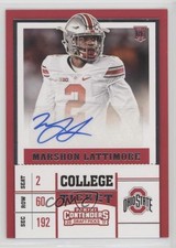 2017 Panini Contenders Draft Picks College Ticket Marshon Lattimore Auto 0v1