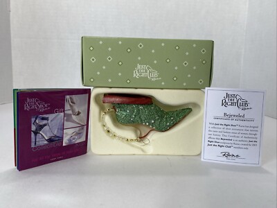 Willits Just the Right Shoe Club by Raine 2003 BEJEWELED CLUB ORNAMENT NEW NIB