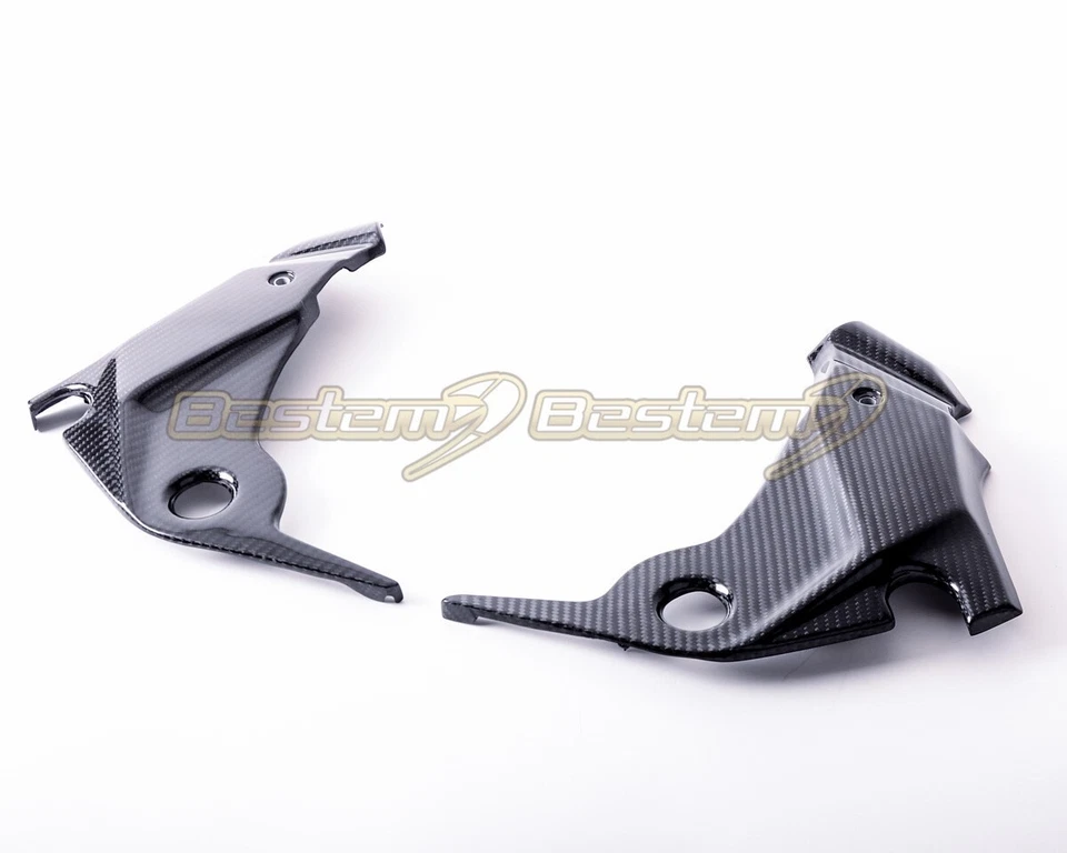 Cubierta pivotante panel lateral inferior fibra de carbono Kawasaki ER-6N 2009-2011 Foto 4 de 4