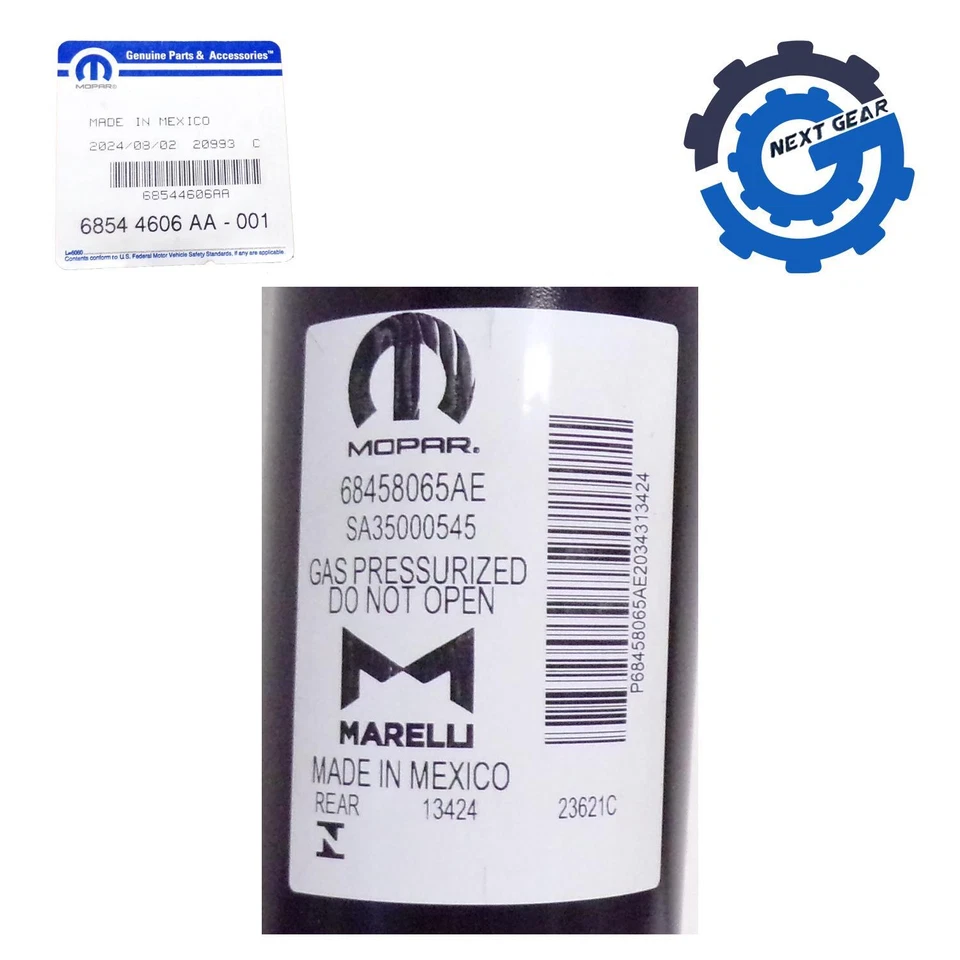 Nuevo amortiguador trasero OEM Mopar 2021-2024 Jeep Grand Cherokee 3,6 L 68544606AA Foto 3 de 3