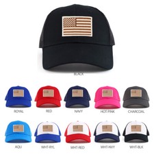 Desert American Flag Patch Youth Size Mesh Baseball Cap- FREE SHIPPING