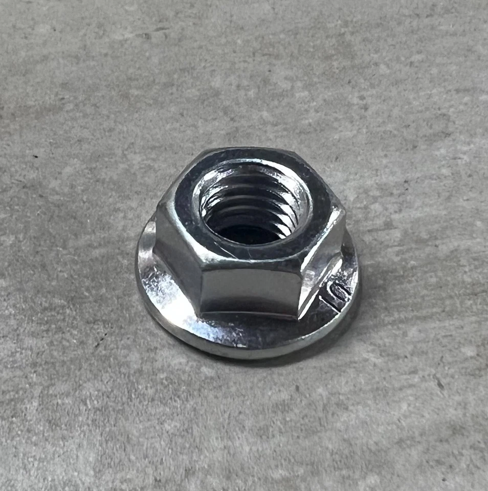 WURTH M10-1.5 Class 10 Hex Flange Nuts 10mm x 1.5 Zinc Clear Coarse Thread