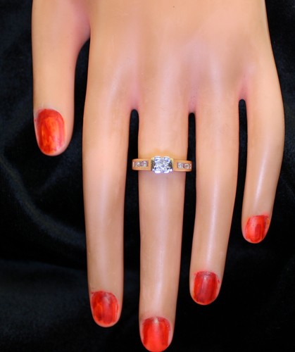 Gorgeous Ladies Estate 14K Gold Heavy & Well Made .46 Ctw Diamond Ring, Wedding? - Picture 5 of 8