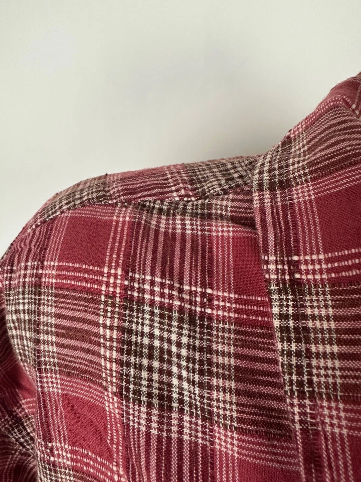 Camisa de Campamento de Aventura John Ashford de Colección para Hombres 2XL a Cuadros Manga Corta Texturizada Foto 3 de 4