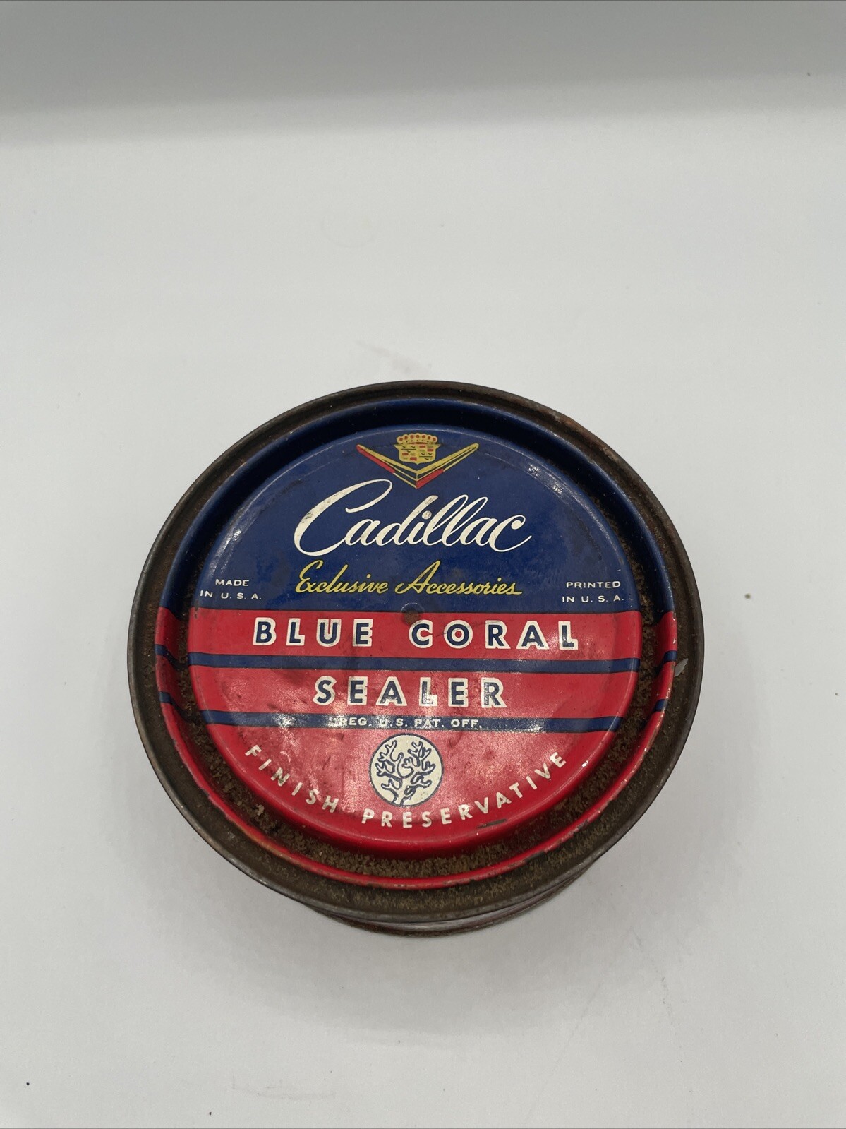 Vintage Cadillac Blue Coral Sealer Finish Preservative
