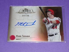 2014 Topps Tribute MARK TRUMBO #TA-MT Sepia Autograph/35 Angels - Diamondbacks