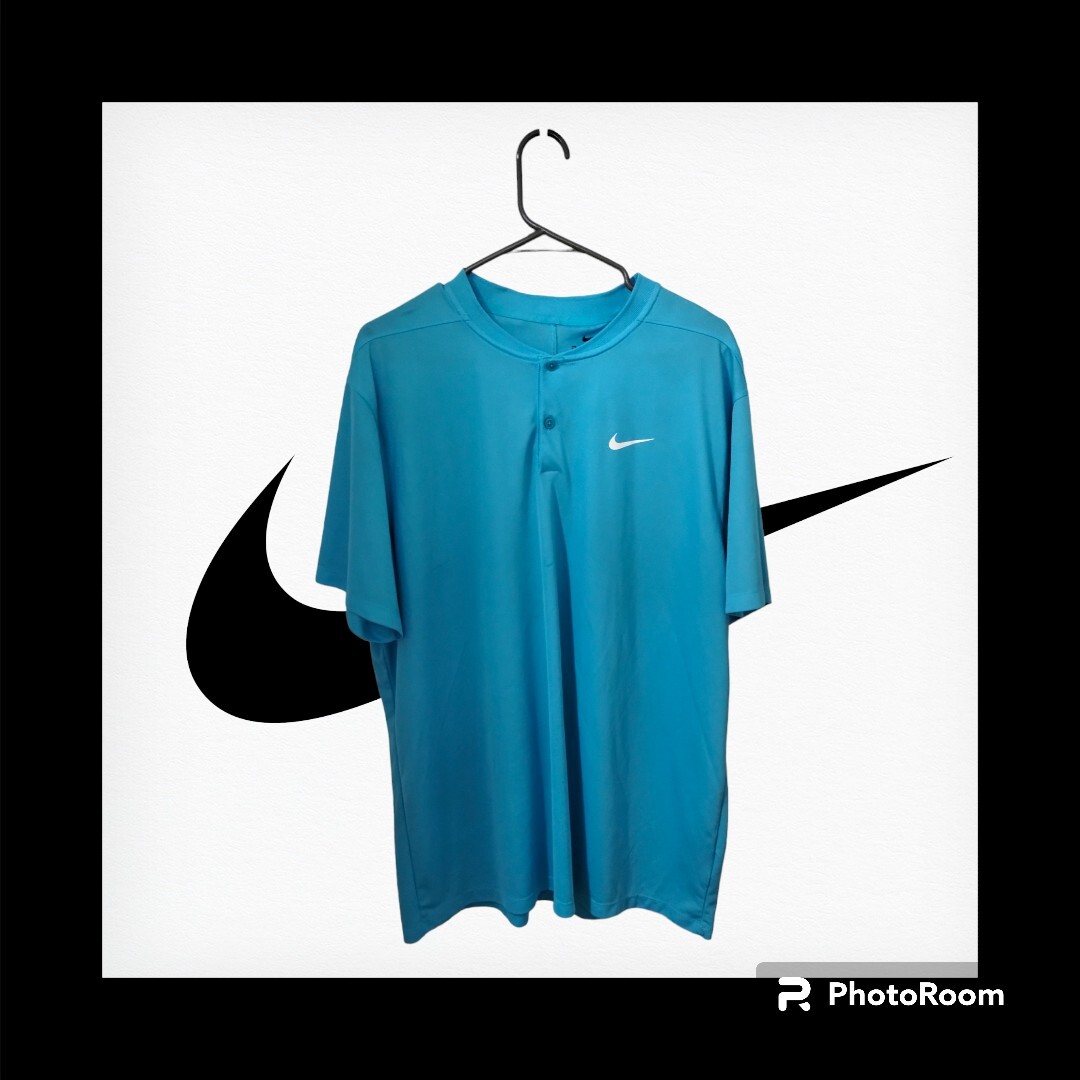 Nike Court DriFit Advantage Tennis Henley Shirt Stan… Gem