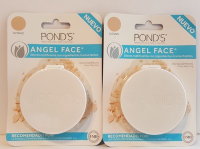 2x Pond's ANGEL FACE Compact Powder Ponds GITANO Soft & Natural All Skin 12g