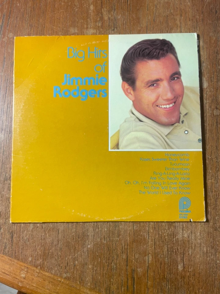 Big Hits Of Jimmie Rodgers LP Vinyl Record Reissue Pickwick SPC-3599 VG - Image 2 of 4