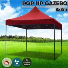 3x3m Pop Up Gazebo Outdoor Tent Folding Marquee Party Camping Market Canopy