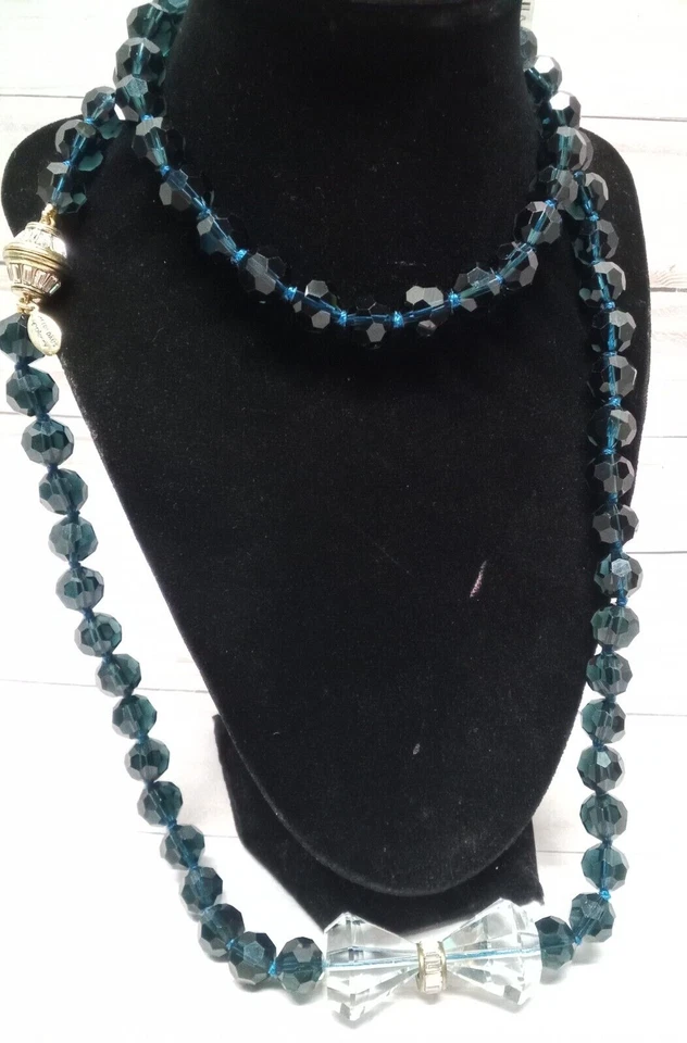 Nuevo Con Etiqueta Heidi Daus Disney lleno de posibilidades Collar Cristal Azul Cristal Foto 2 de 4