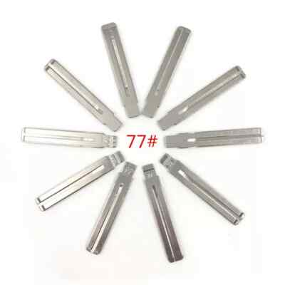 10pcs/lot Type 77# Metal Blank Uncut Flip KEYDIY/VVDI/JMD Remote Key Blade