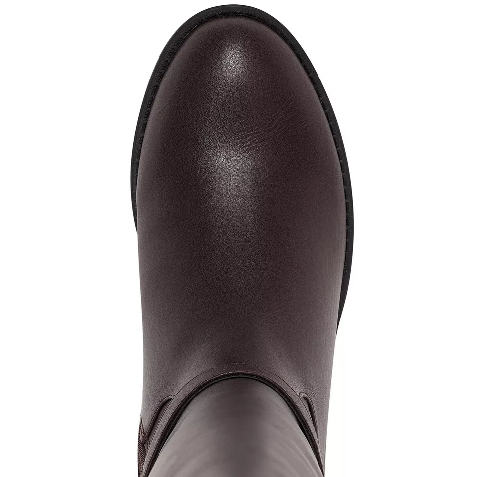 Botas de montar THALIA SODI Veronika para mujer sobre la rodilla marrón oscuro nuevas en caja Foto 4 de 4