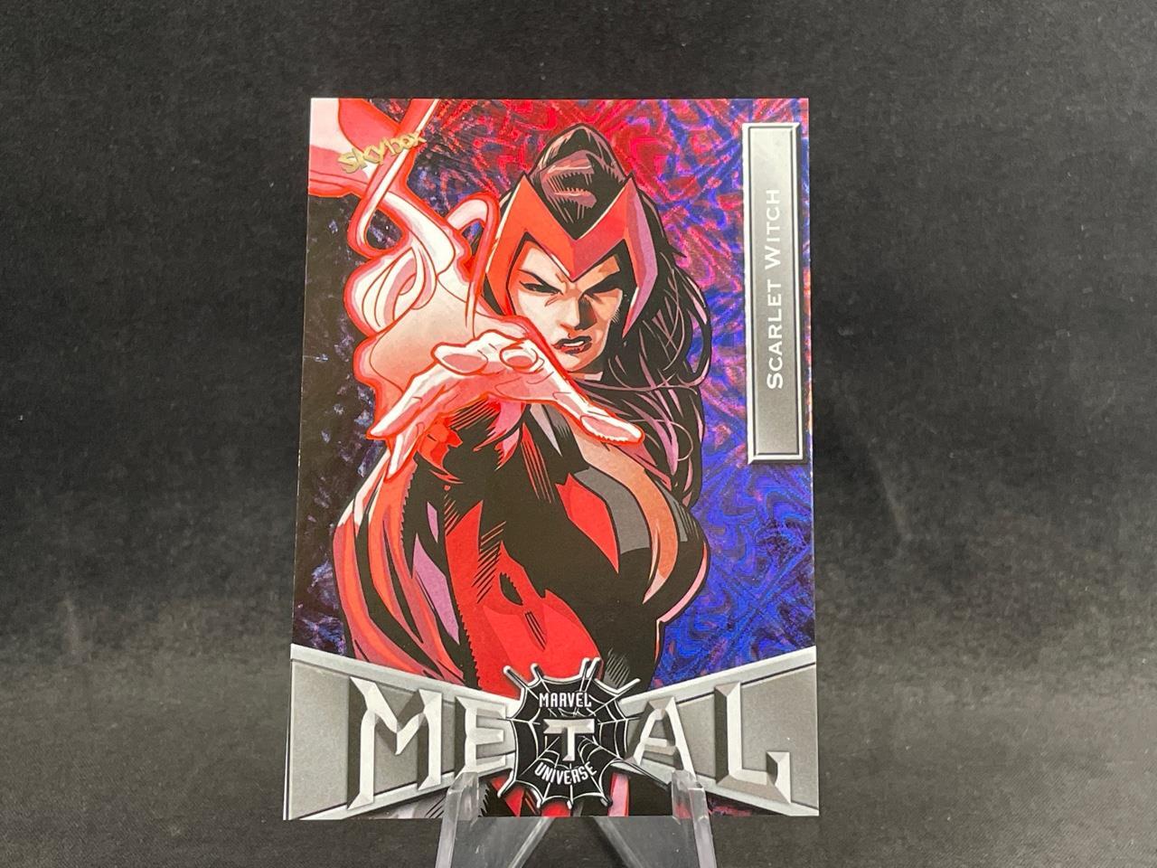 2022 SKYBOX MARVEL SPIDER-MAN METAL UNIVERSE SCARLET WITCH #72 GRANDIOSE SP
