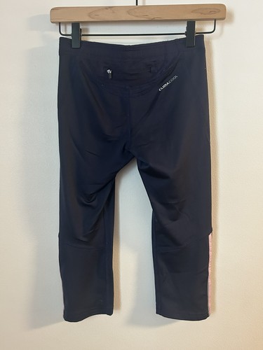 Girl’s Adidas Clima365 Pants Blue W/ Pink Stripes Zipper Pocket In Back Sz Small - Picture 4 of 5