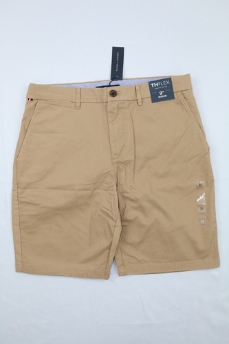 Tommy Hilfiger Men's Classic Regular Fit 9" Flex Cotton Chino Shorts Beige Navy - Picture 2 of 18