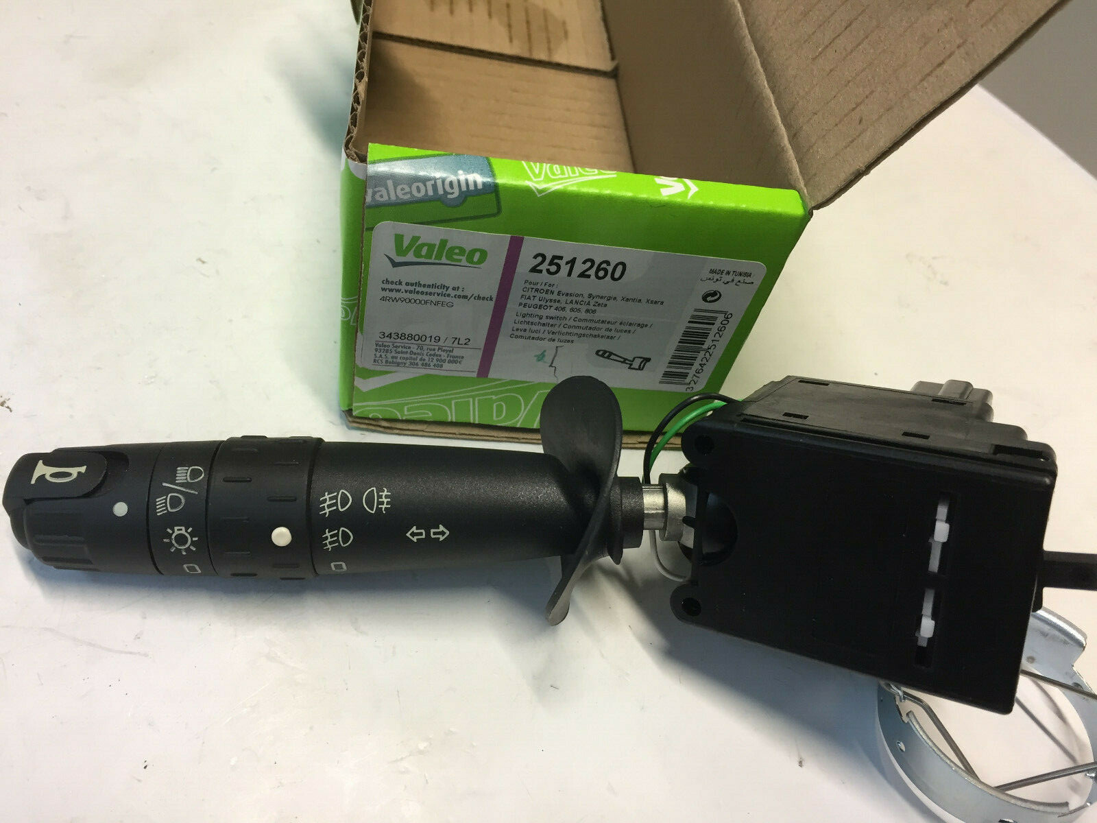 Commodo éclairage Valeo 251260 avec commande antibrouillard pour Evasion