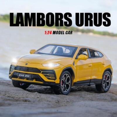 1:24 Scale Lamborghini Urus Diecast Suv Model with Sound & Light - Metal Toy Car