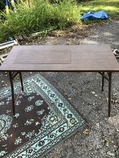 Vintage Folding Sewing Table With Insert