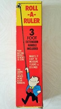 VINTAGE ROLL-A-RULER – WHEELED TAPE MEASURE DEVICE – NEW & BOXED