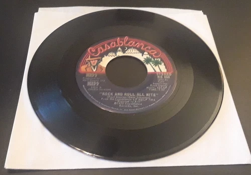 Kiss: Rock And Roll All Nite 1975 Casablanca 7" 45rpm Vinyl Single VG Hard Rock