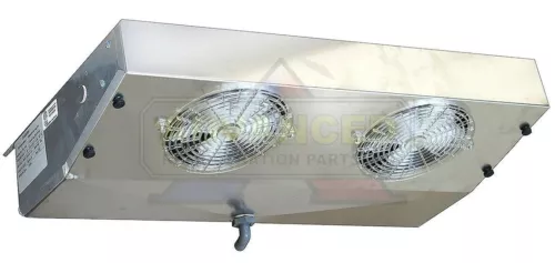 Thin Profile Reach-In Freezer Evaporator 2 Fans Blower 1,600 BTU, 220 CFM, 115V