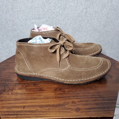 John Varvatos Chukka Boots Men's Brown Suede Size 9 M - Picture 3 of 10