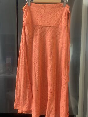 Alpine Design Skirt Womens XS Orange Stretch Convertible To Halter Dress |  eBay