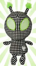 Sparkly Black Alien Plush Valentine's Day Toy by Way To Celebrate 9"