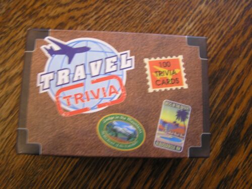 Gift Republic Ltd. TRAVEL TRIVIA 100 Cards Test Your Knowledge of WORLD Travel - Picture 1 of 5