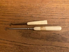 Lot 2 Vintage Boot Button Hooks