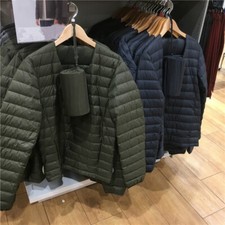 Spring New Men's Lightweight Down Jacket V-Collar Men's Down Coat S-3XL