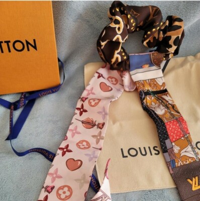 LOUIS VUITTON SCRUNCHIE HAIR BAND ACCESSORY RIBBON LIMITED 