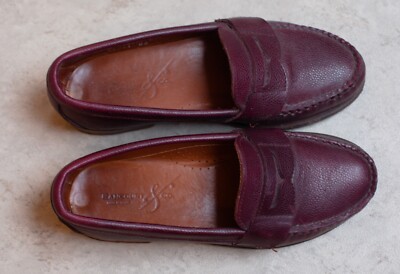 Rancourt & Co handgenähte Loafer burgunder rot Größe 36/37 kurz gebraucht