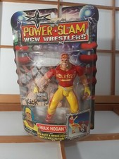 WWF WWE Power Slam WCW Figure Hulk Hogan With Rare Goldberg Wall Toy Biz 2000