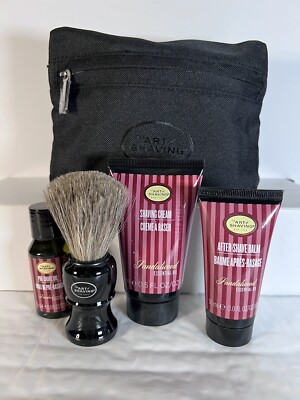 The Art of Shaving Midsize Sandalwood Shaving Kit W/ Travel Bag & Genuine Badger
