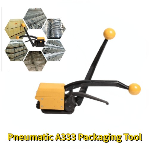 Pneumatic Machine Tool Free Steel Belt Strapping Manual Buckle Packaging A333 - Picture 3 of 10