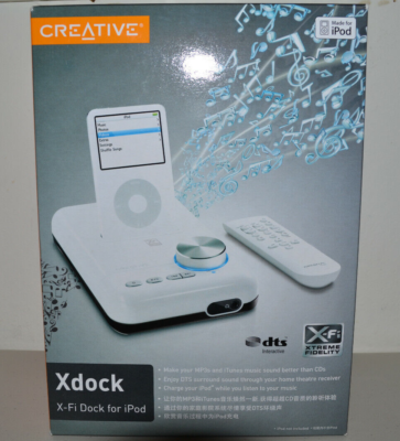Creative Xdock X-Fi Sound Card Audio Dock Charger for iPod SB0800
