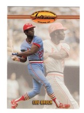 Baseball Card - 1993 Lou Brock 86 - St Louis Cardinals Ted Williams Vtg
