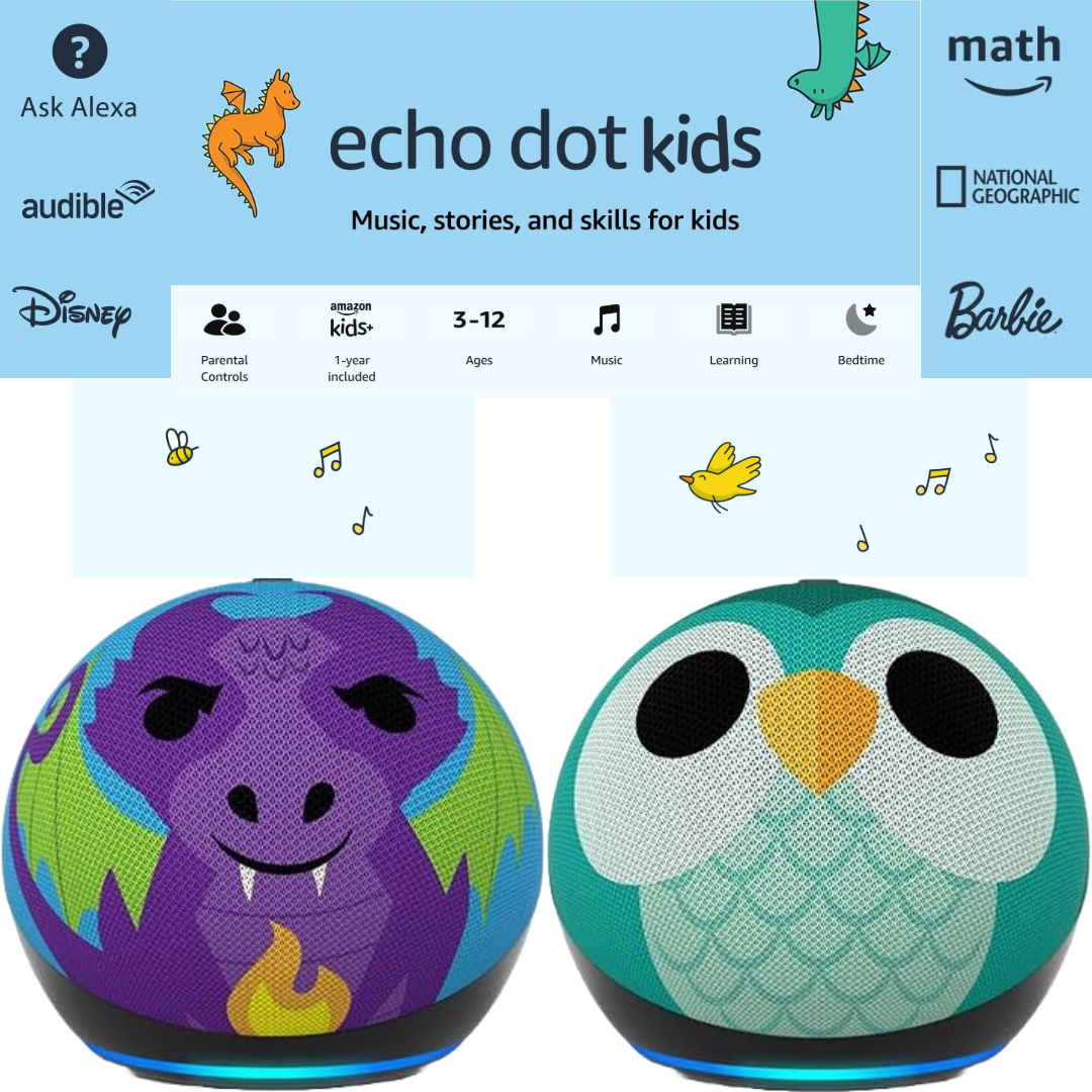 New Amazon - Echo Dot (5th Gen) Kids | Designed for kids New Amazon - Echo Dot (5th Gen) Kids | Designed for kids